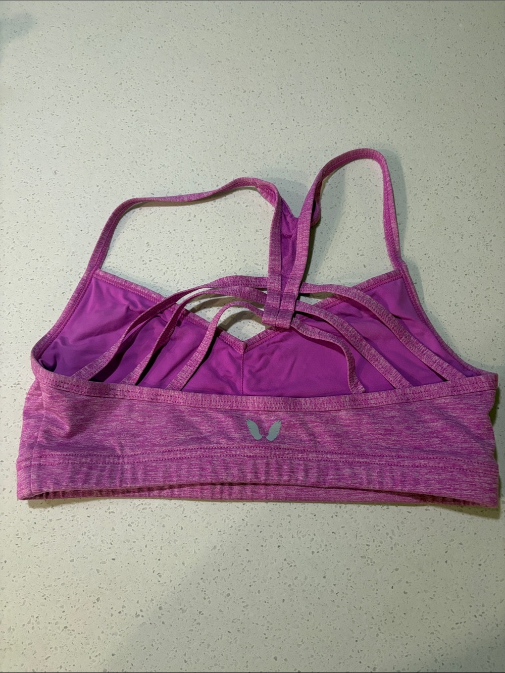 RBX Active Women's Strappy Purple Sports Bra – Pink/Purple